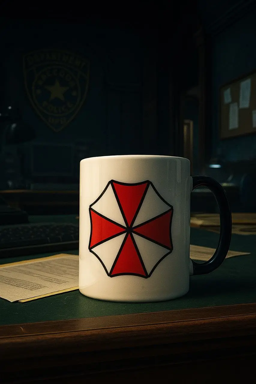 Arte IA - Caneca Personalizada Resident Evil